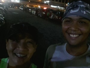 pre-race banter with Phen Avanzado